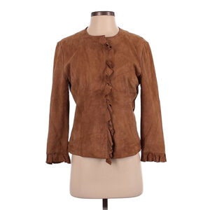 NWOT Women's VS2 Suede Jacket, Brown, Size S